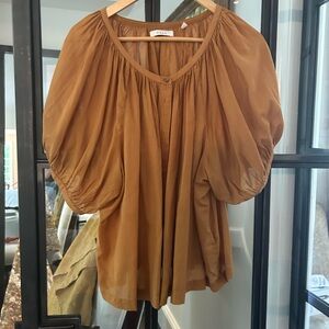 Doen Tan Puff Sleeve Blouse